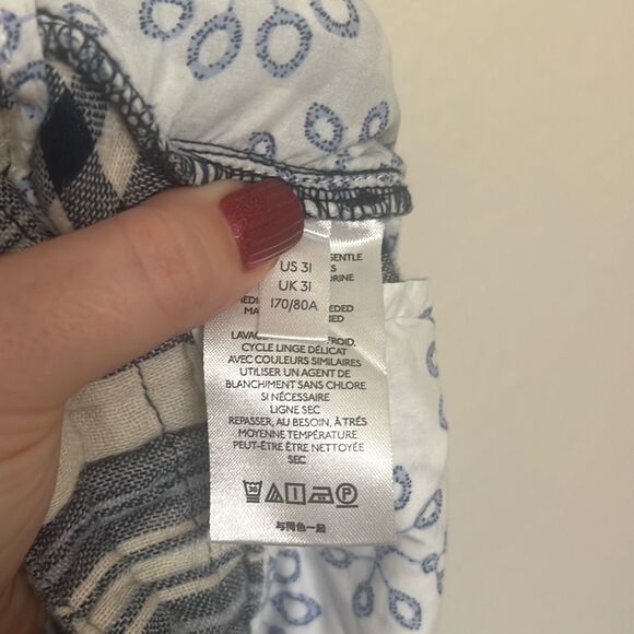 ✨Pilcro Anthropologie Womens Everyday Stripe Paperbag High Waist Sz 31 Shorts✨ - Picture 10 of 11